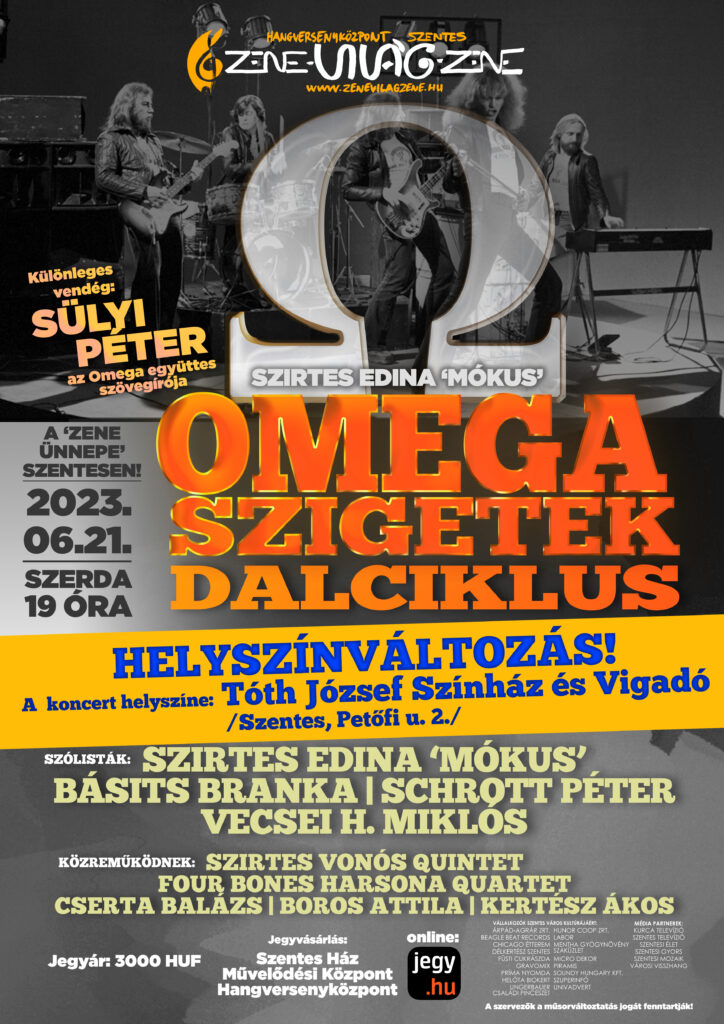 Omega szigetek dalciklus plakátja